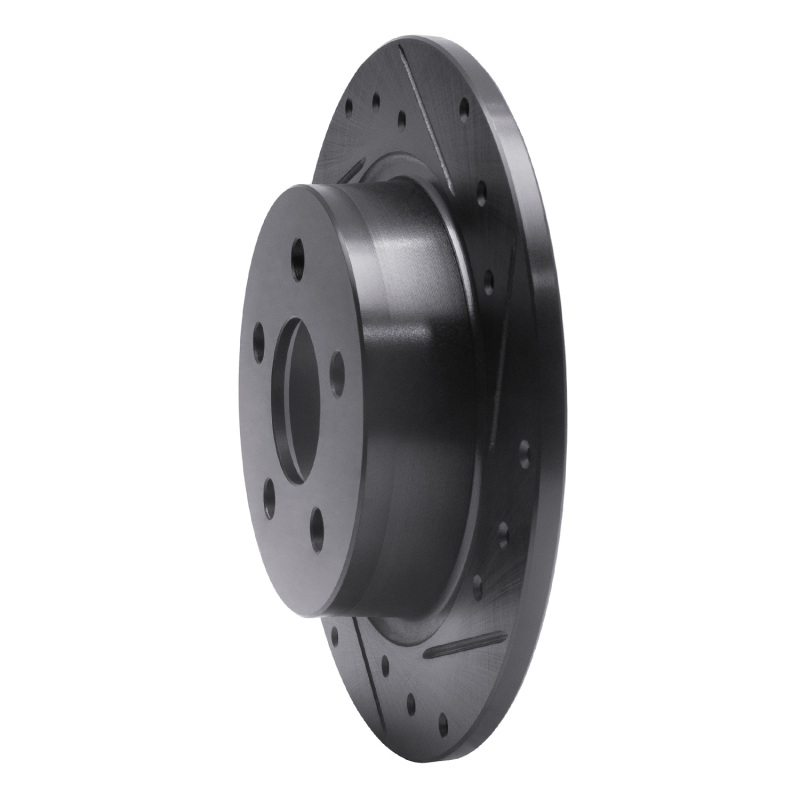 Ford Transit Connect Brake Rotor (1) - Rear Right - R1 Concepts - Drilled & Slotted - Black - `18-`23